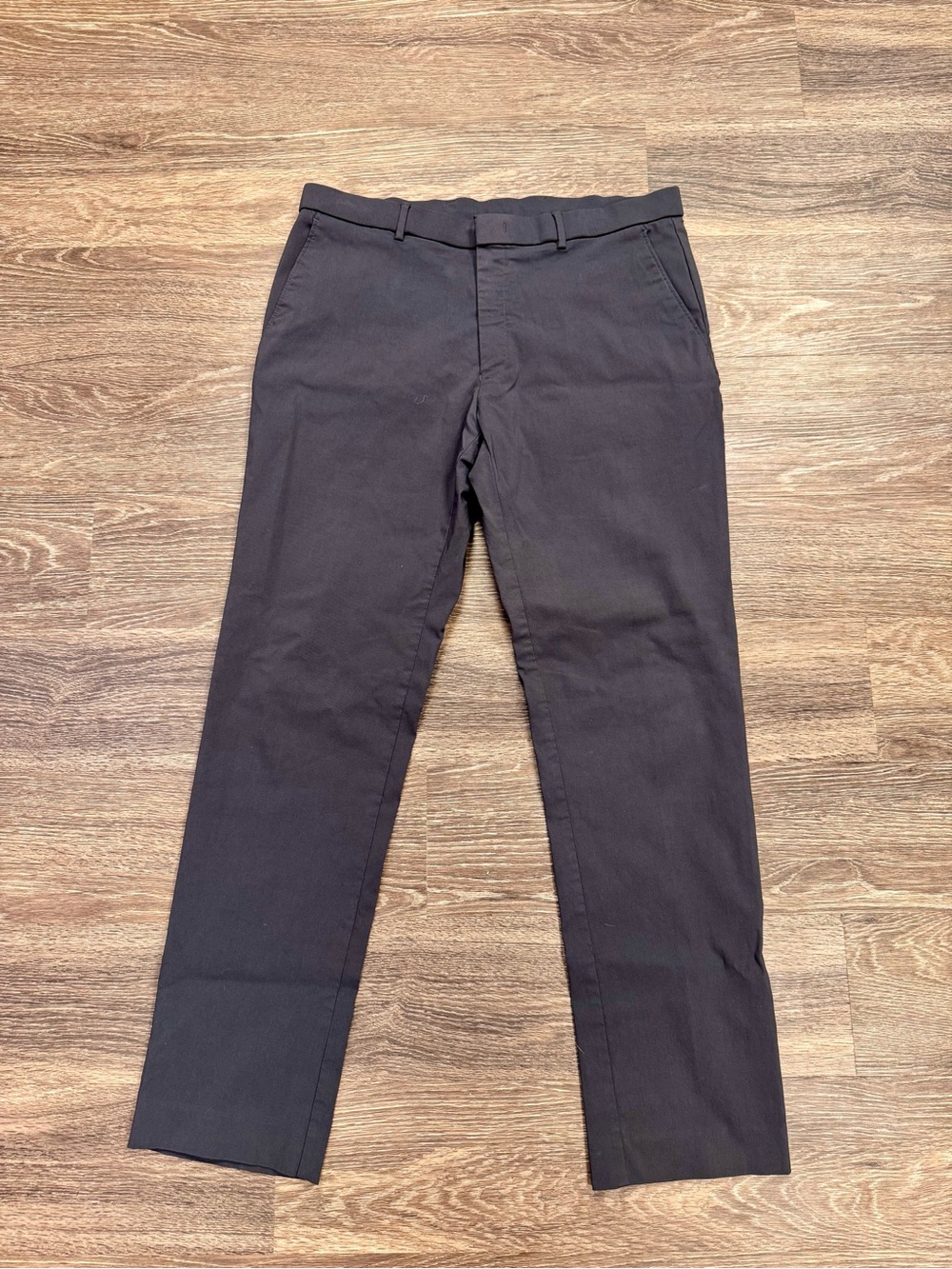 Tommy Hilfiger Men's Stretch Dress Pants Gray 36x32 Flat Front Slacks